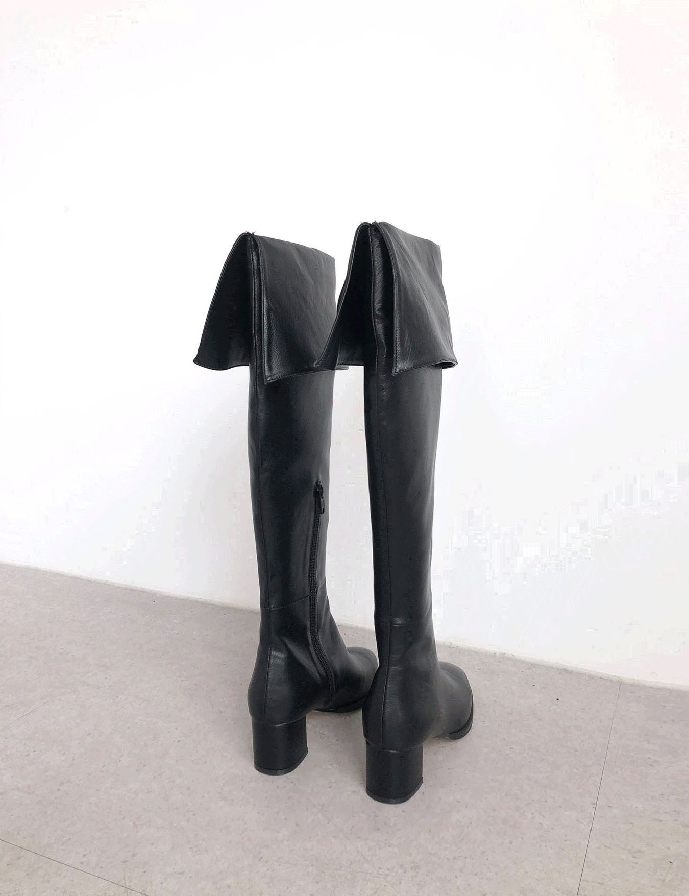 fold long boots (2color)