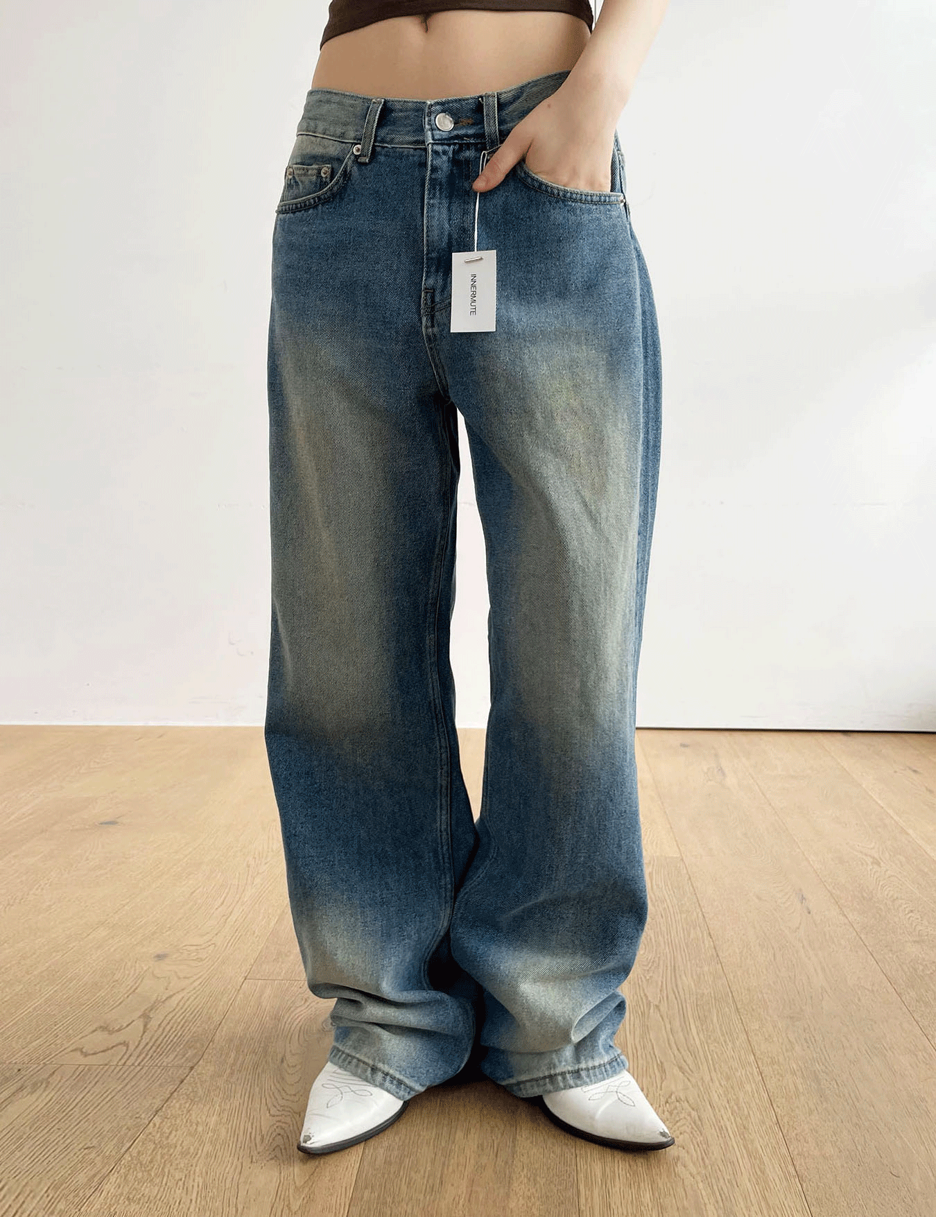 sand washing jean (1color)