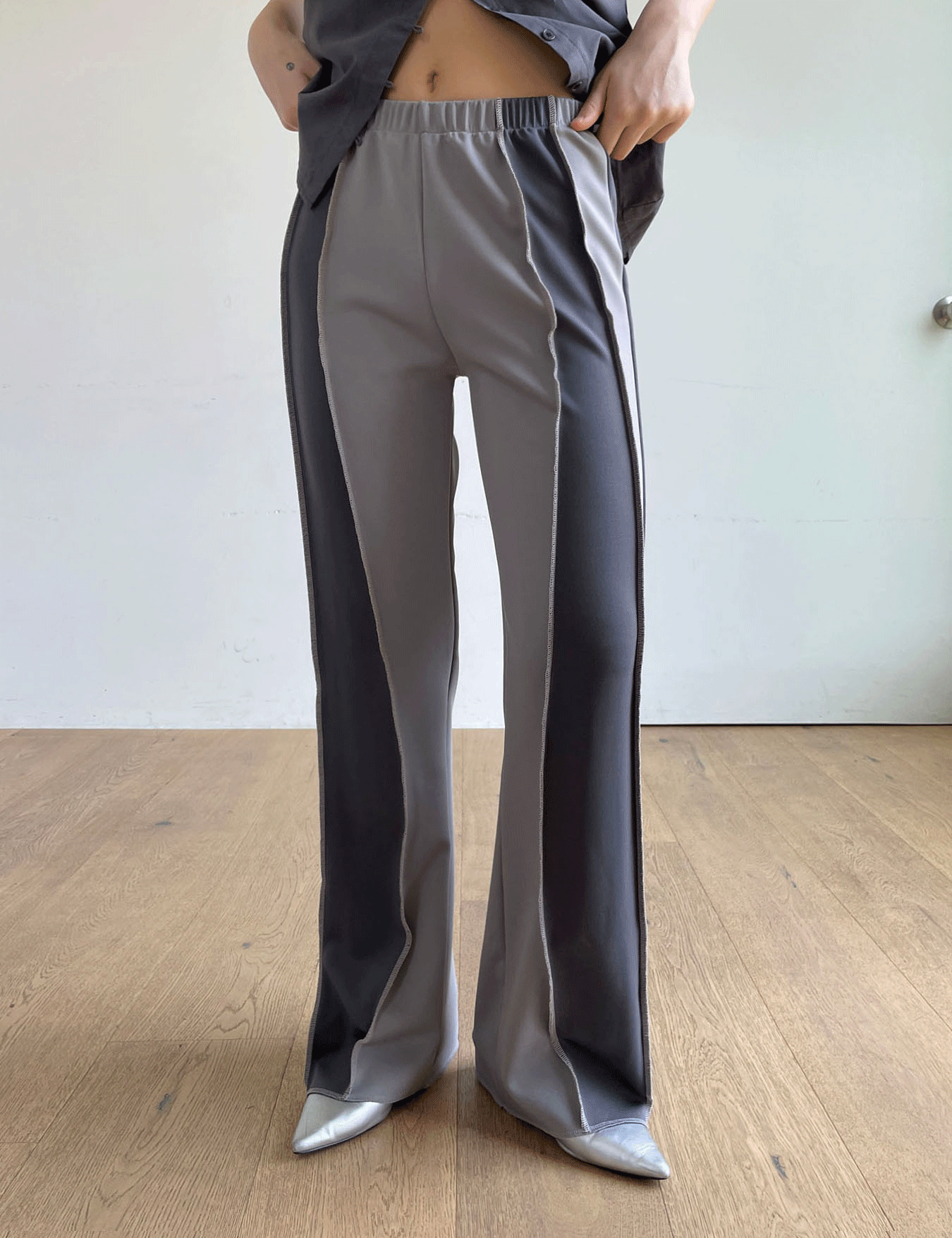 triple colored pants (2color)