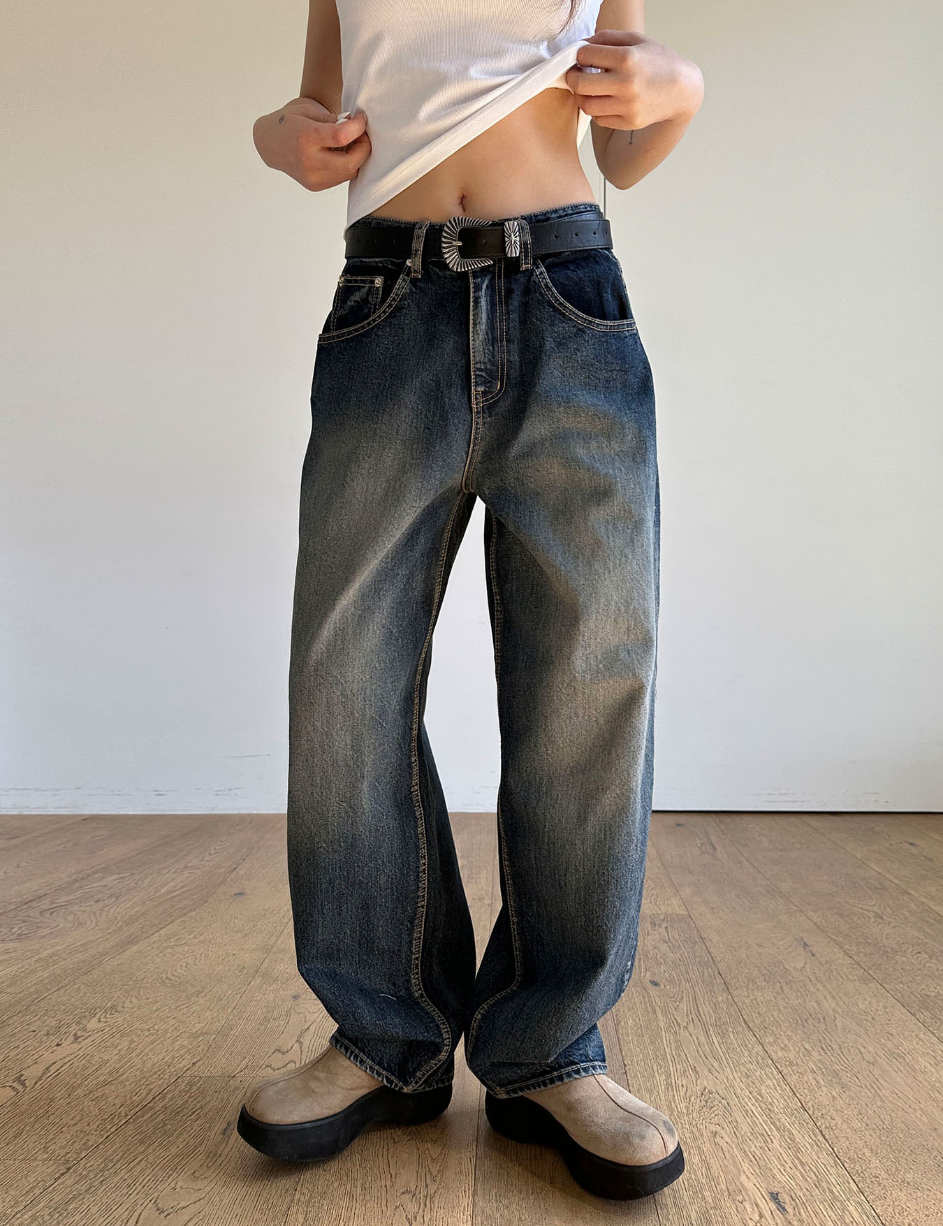 hype brush jean (2color)