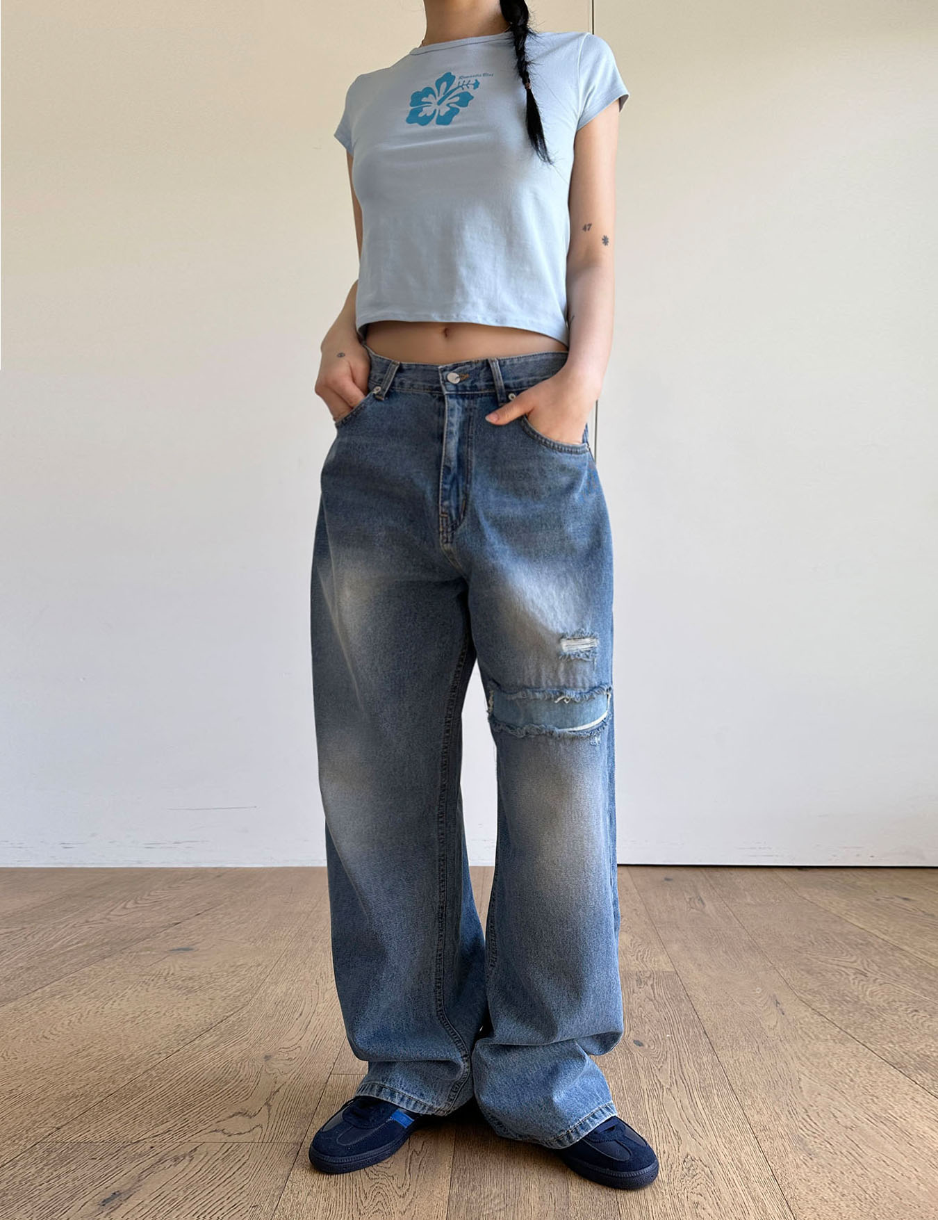 scars washed jean (1color)