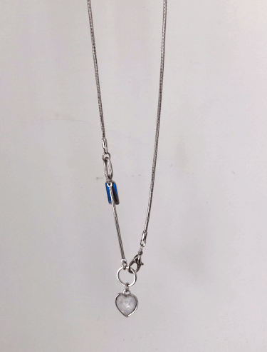 heart bar necklace (2color)