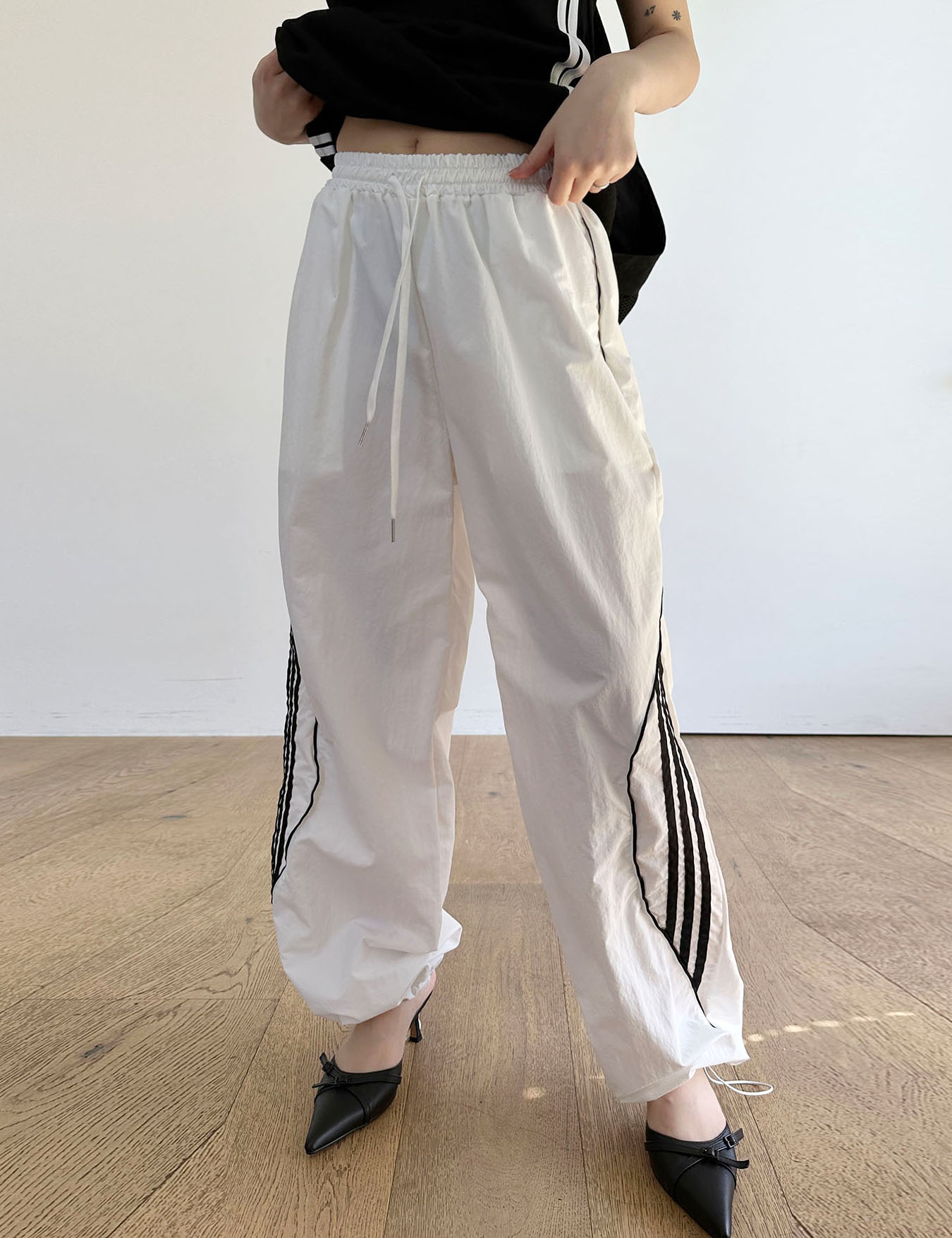 track nylon pants (2color)